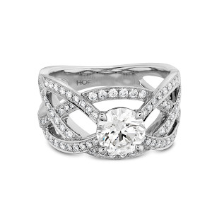 Intertwining Diamond Ring After Jewelry Repair Image - Lincroft Village Jewelers